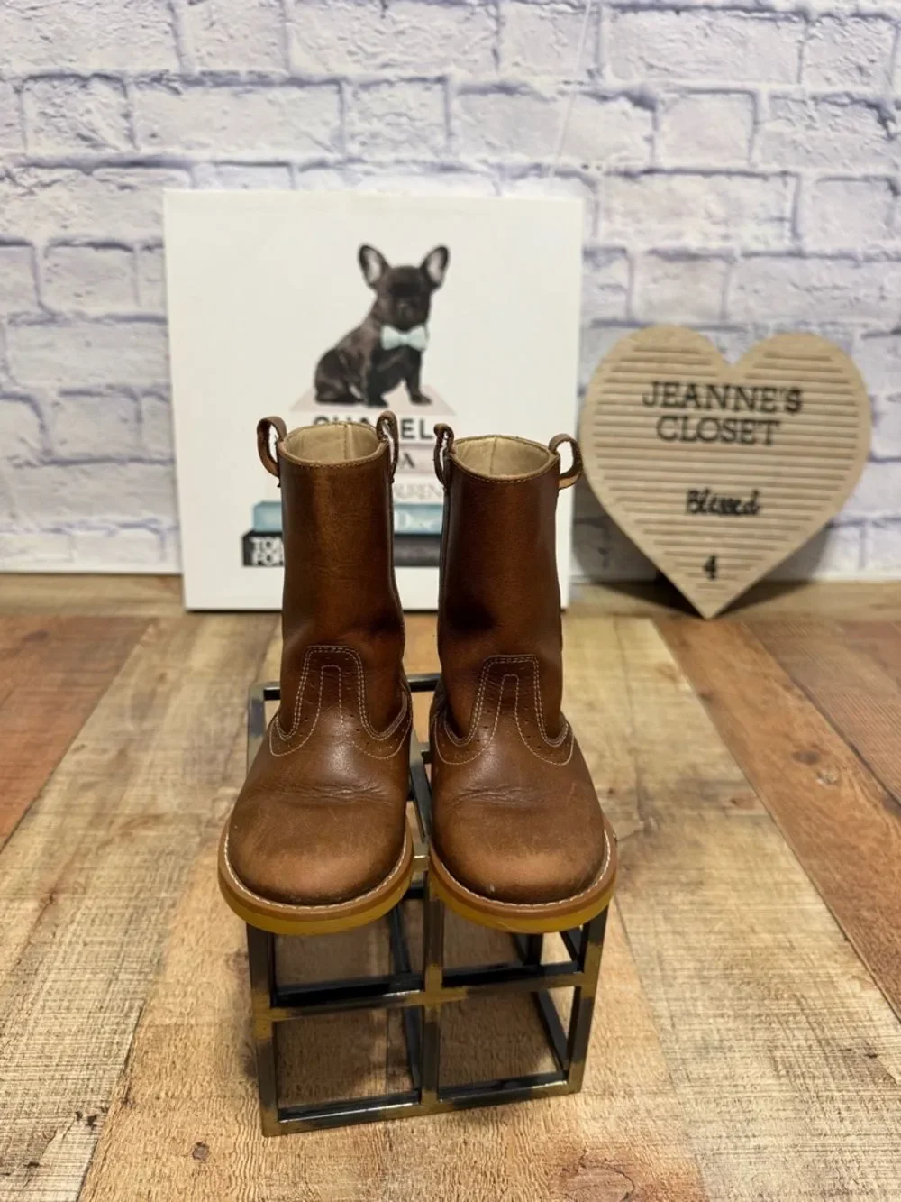 Elephantito Western Style Boot in Brown EU 23 US 7